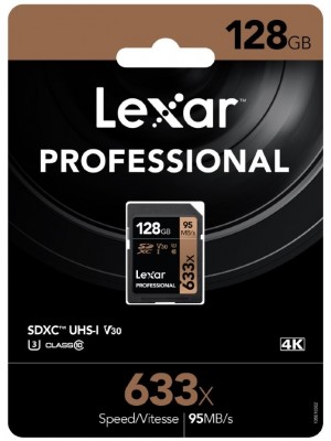 Thẻ nhớ 128GB Pro 633X SDHC 95MB/45MB/s Lexar
