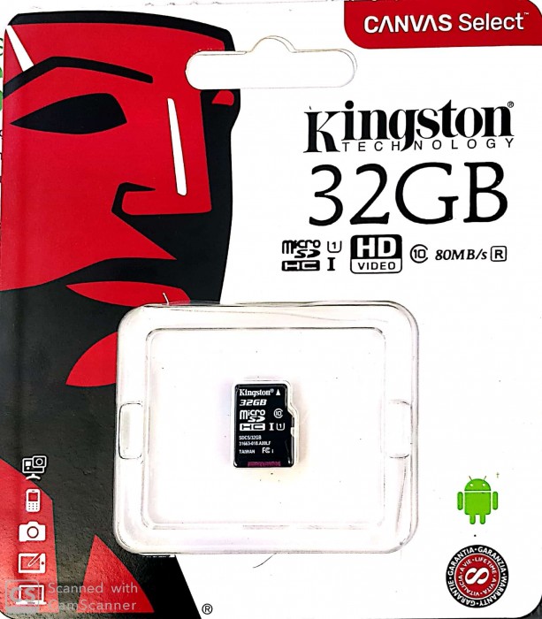 Thẻ microSD Canvas Select của Kingston 32GB