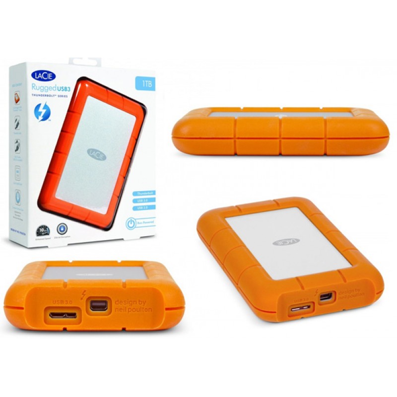 LaCie Rugged lưu trữ di động và khả năng tự bảo vệ cực bền bỉ 
