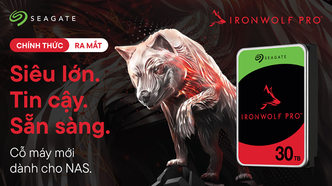 Seagate Cho Ra Mắt Ổ Cứng IronWolf Pro 30TB