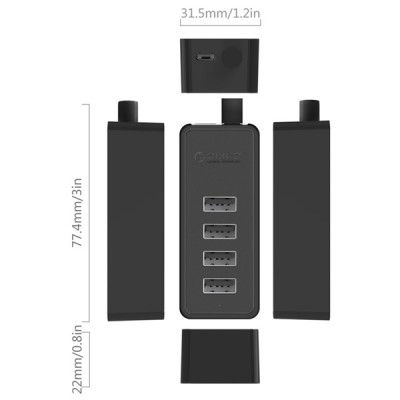 Bộ chia USB HUB 4 cổng USB 2.0 - W5P-U2-30