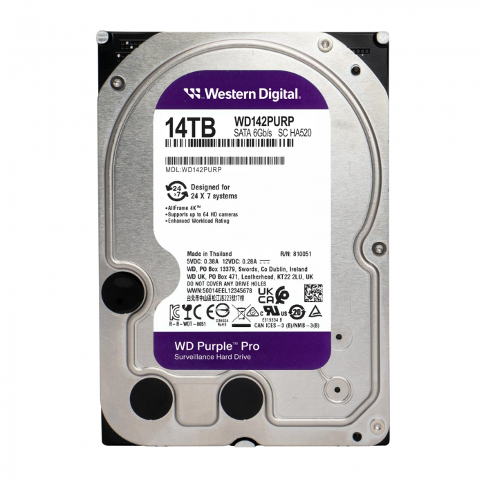 Ổ cứng HDD WD Purple Pro 14TB 3.5" - WD142PURP