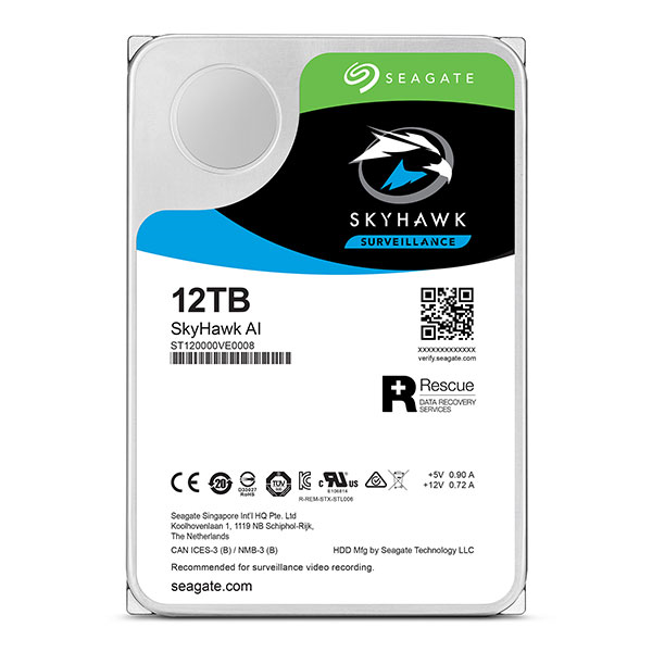 Ổ cứng Seagate Skyhawk AI 12Tb 6Gb/s, 256MB cache, 7200rpm SATA3 (ST12000VE0003) Ổ cứng Seagate Skyhawk AI 12Tb 6Gb/s, 256MB cache, 7200rpm SATA3 (ST12000VE0003)