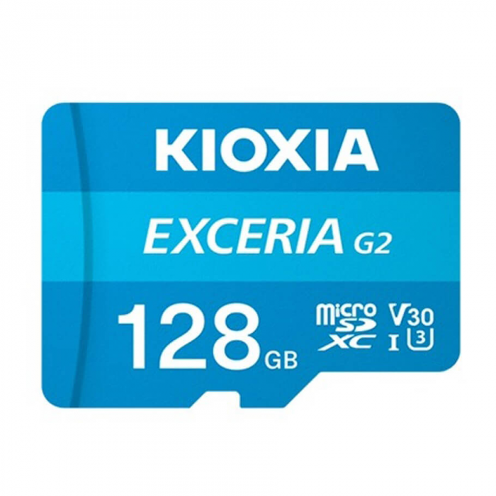Thẻ nhớ KIOXIA 128G EXCERIA CL10 UHS-I U3 V30 4K A1 R100/W50 w/o adapter (G2)(LMEX2L128GG4) 