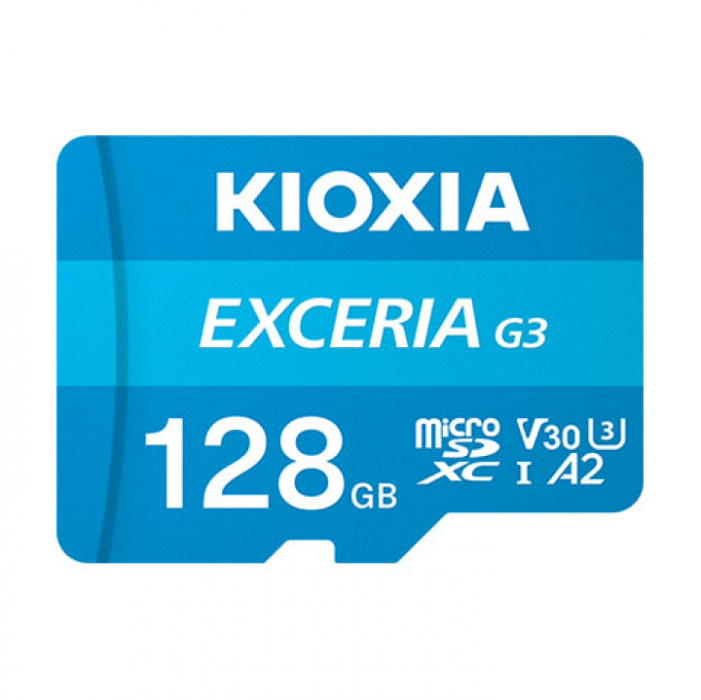 Thẻ nhớ KIOXIA 128GB EXCERIA CL10 UHS-I U3 V30 4K A2 R160/W50 w/o adapter (G3) (LMEX3L128GG4)