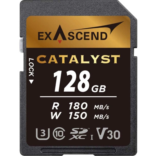 Thẻ nhớ UHS-I SD card V30 - Catalyst - 128GB hiệu Exascend, model: EX128GSDU1