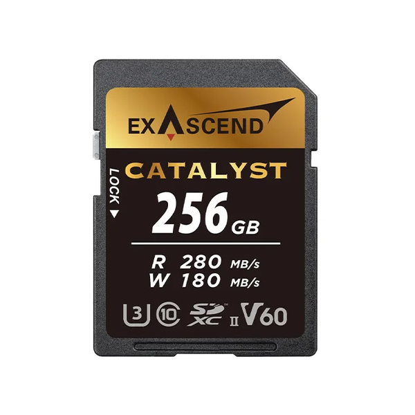 Thẻ nhớ UHS-II SD card V60 - Catalyst - 256GB hiệu Exascend, model: EX256GSDV60