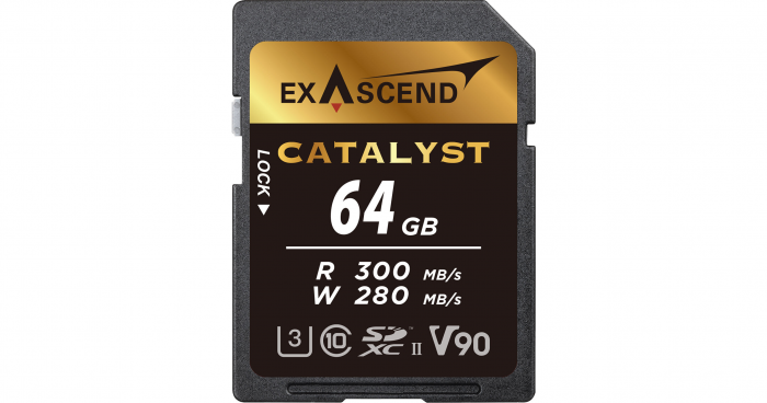 Thẻ nhớ UHS-II SD card V90 - Catalyst - 64GB hiệu Exascend, model: EX64GSDU2