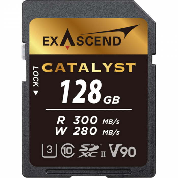 Thẻ nhớ UHS-II SD card V90 - Catalyst - 128GB hiệu Exascend, model: EX128GSDU2