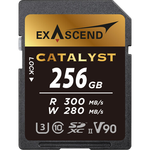 Thẻ nhớ UHS-II SD card V90 - Catalyst - 256GB hiệu Exascend, model: EX256GSDU2