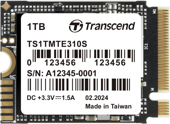 Ổ cứng gắn trong hiệu Transcend TS1TMTE310S, 1TB M.2 2230 PCIe Gen4 x4