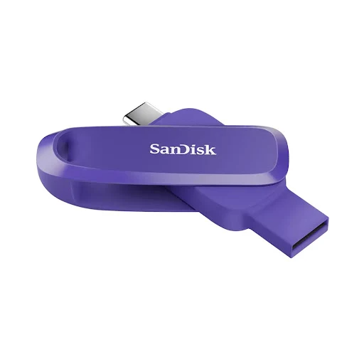 Bộ nhớ ngoài SanDisk 256GB,SDDDC6-256G-G46PO,Phone Drive USB 3.2 TypeC + Type A,Purple Opulence (màu tím)