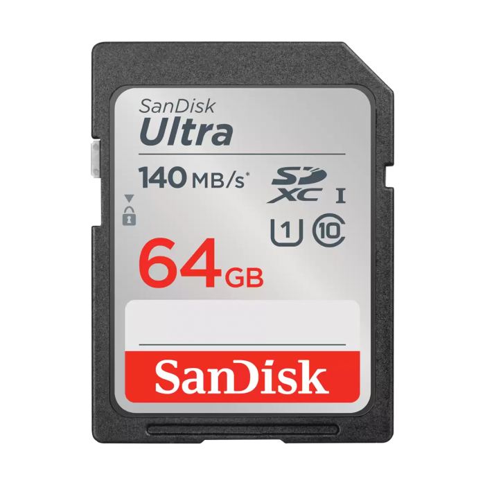 Thẻ nhớ SD Sandisk Ultra SDHC- 64GB C10/140Mb- SDSDUNB-064G-GN6IN