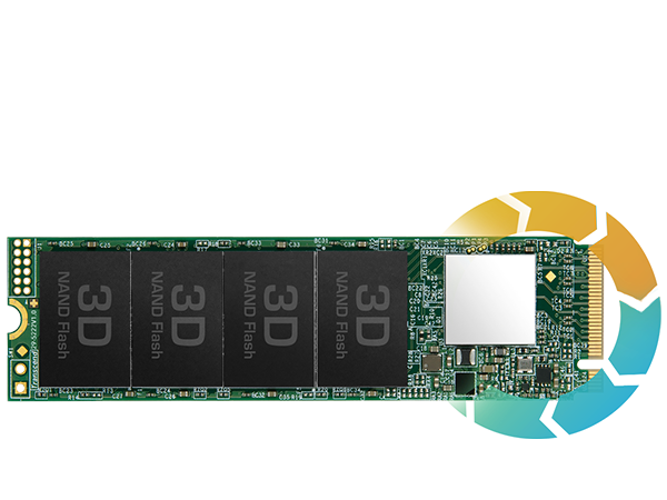 Ổ cứng gắn trong NVMe PCIe Gen3 x4, M.2 2280, QLC NAND, 500GB - TS500GMTE110Q