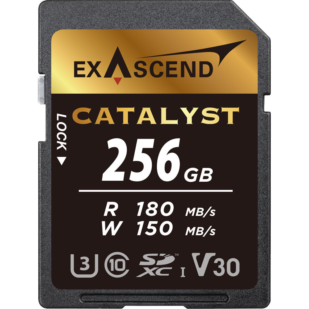 Thẻ nhớ UHS-I SD card V30 - Catalyst - 256GB hiệu Exascend, model: EX256GSDU1