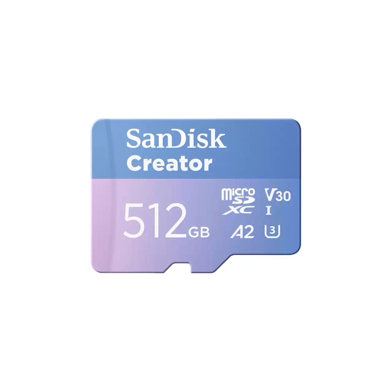 Thẻ nhớ Sandisk Extreme uSD 512G,190/130MB/s,C10,UHS-I,U3,V30,A2,RPD2,Creator Card+Adapter,N/JC,4x6 Blister,Global _ SDSQXAV-512G-GN6MS