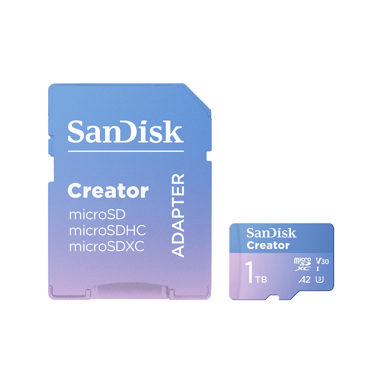 Thẻ nhớ SanDisk 1TB Extreme uSD V30,U3,C10,A2,UHS-I,190MB/s R,130MB/s,Creator Cart + Adapter