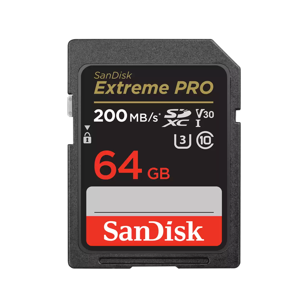 Thẻ nhớ SD SanDisk Extreme PRO- 64GB,V30,U3,C10,R200,W90 - SDSDXXU-064G-GN4IN